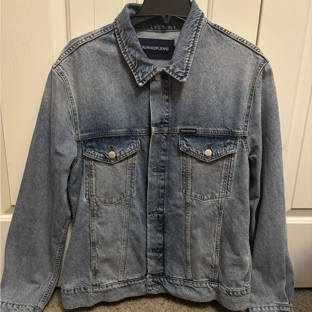 Calvin Klein Jeans Stonewashed Blue Denim Jacket
